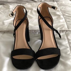 Black Strappy Heels
